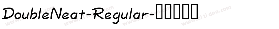 DoubleNeat-Regular字体转换