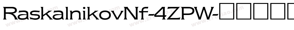 RaskalnikovNf-4ZPW字体转换