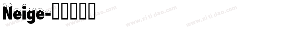 Neige字体转换