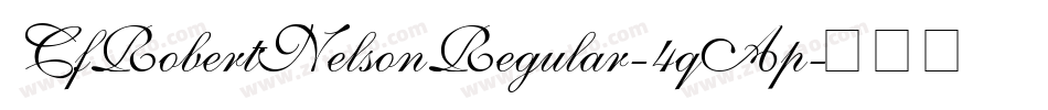 CfRobertNelsonRegular-4qAp字体转换