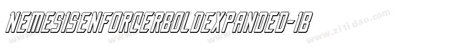 NemesisEnforcerBoldExpanded-1BBL字体转换