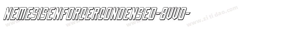 NemesisEnforcerCondensed-8vvD字体转换