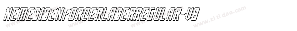 NemesisEnforcerLaserRegular-v88M字体转换