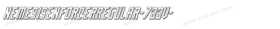 NemesisEnforcerRegular-722V字体转换