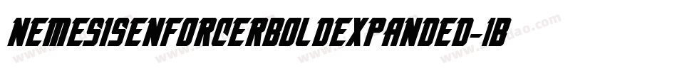NemesisEnforcerBoldExpanded-1BBL字体转换