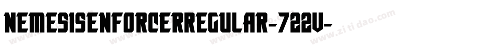 NemesisEnforcerRegular-722V字体转换