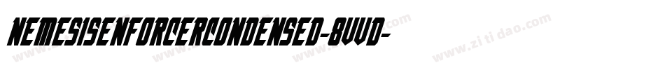 NemesisEnforcerCondensed-8vvD字体转换