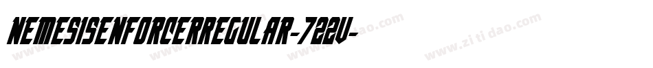 NemesisEnforcerRegular-722V字体转换