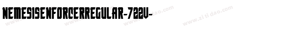 NemesisEnforcerRegular-722V字体转换