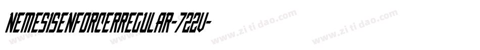 NemesisEnforcerRegular-722V字体转换