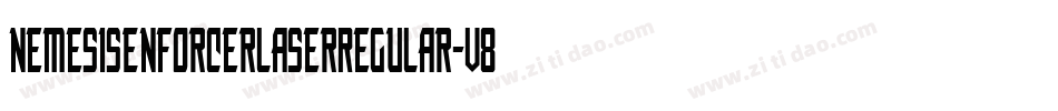 NemesisEnforcerLaserRegular-v88M字体转换