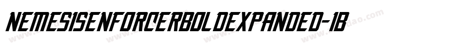 NemesisEnforcerBoldExpanded-1BBL字体转换