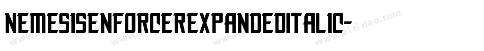 NemesisEnforcerExpandedItalic-MDDe字体转换