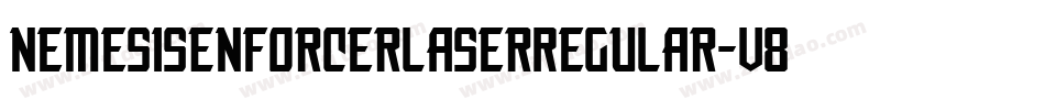 NemesisEnforcerLaserRegular-v88M字体转换