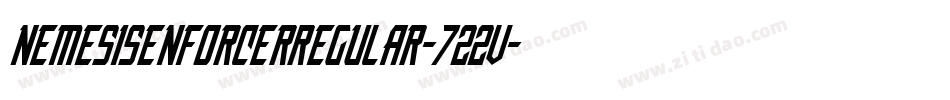 NemesisEnforcerRegular-722V字体转换