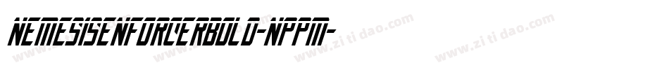 NemesisEnforcerBold-nppM字体转换