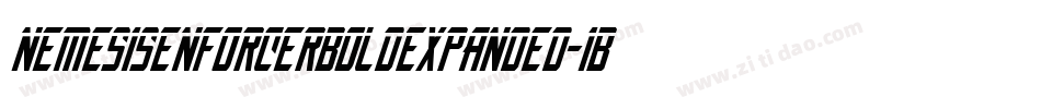 NemesisEnforcerBoldExpanded-1BBL字体转换