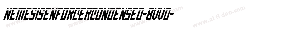 NemesisEnforcerCondensed-8vvD字体转换