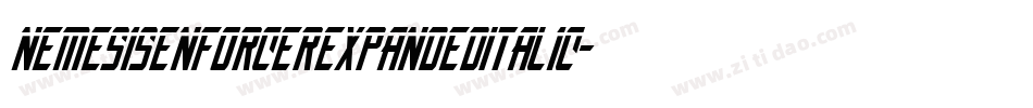 NemesisEnforcerExpandedItalic-MDDe字体转换