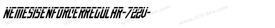 NemesisEnforcerRegular-722V字体转换