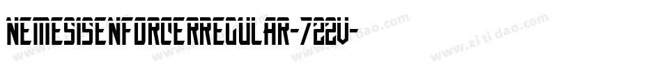NemesisEnforcerRegular-722V字体转换