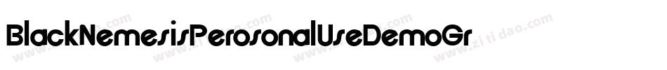 BlackNemesisPerosonalUseDemoGrunge-X82G字体转换