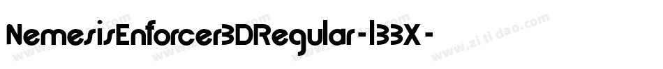 NemesisEnforcer3DRegular-l33X字体转换