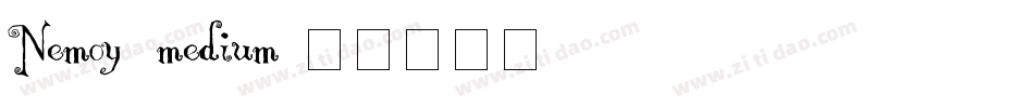 Nemoy_medium字体转换