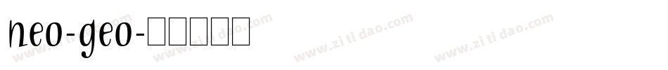 neo-geo字体转换