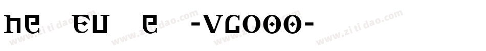 NeoEuler-VGO00字体转换
