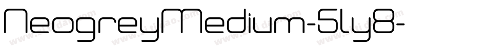 NeogreyMedium-5ly8字体转换