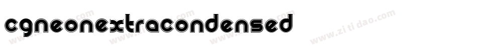 CgNeon-ExtraCondensed字体转换