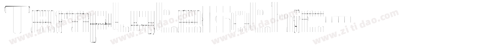 TemplateGothic字体转换