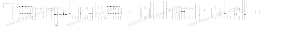 TemplateGothicBold字体转换