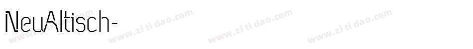 NeuAltisch字体转换