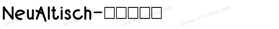 NeuAltisch字体转换