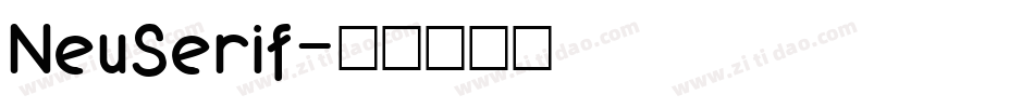 NeuSerif字体转换