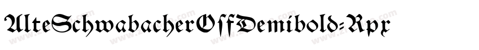 AlteSchwabacherOsfDemibold-Rpx6字体转换