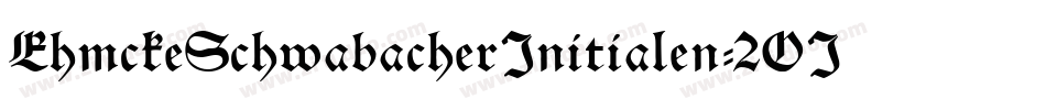 EhmckeSchwabacherInitialen-2OJ3字体转换