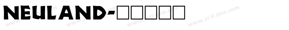 Neuland字体转换