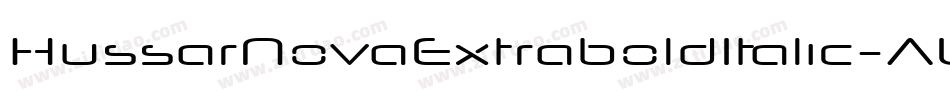 HussarNovaExtraboldItalic-AWXp字体转换