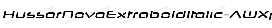 HussarNovaExtraboldItalic-AWXp字体转换