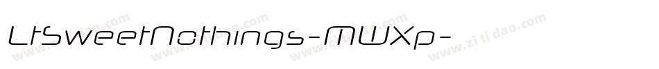 LtSweetNothings-MWXp字体转换