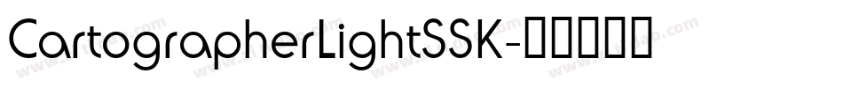 CartographerLightSSK字体转换
