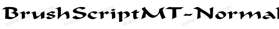 BrushScriptMT-Normal字体转换