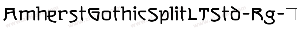 AmherstGothicSplitLTStd-Rg字体转换