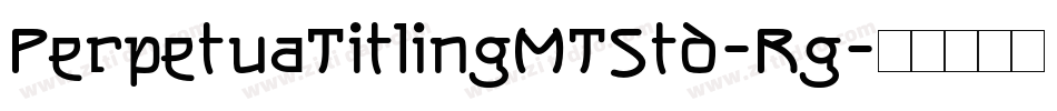 PerpetuaTitlingMTStd-Rg字体转换