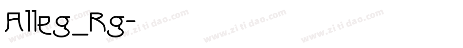 Alleg_Rg字体转换