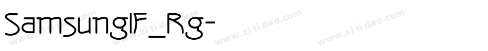 SamsungIF_Rg字体转换
