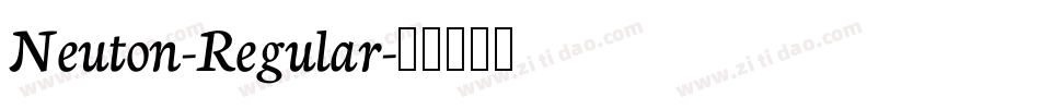 Neuton-Regular字体转换